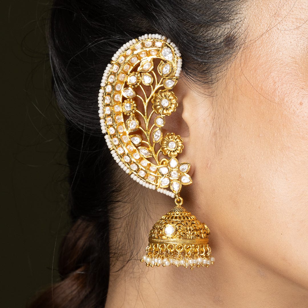 2 in 1 Kaanphool cuff earrings - Image 3
