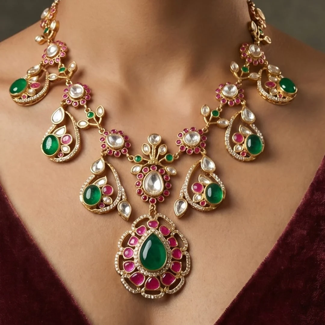 Aavya Long necklace set - Image 2