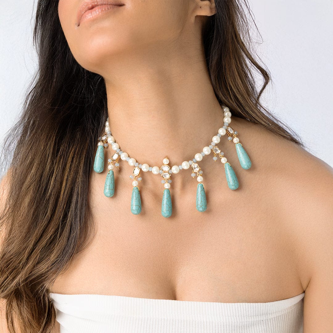 Aqua Drop Necklace - Image 3