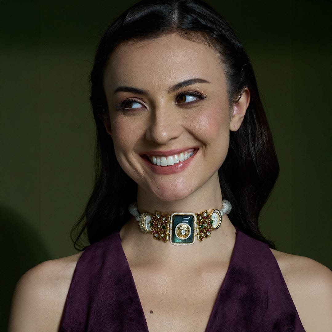 Azure Allure Choker Necklace - Image 2