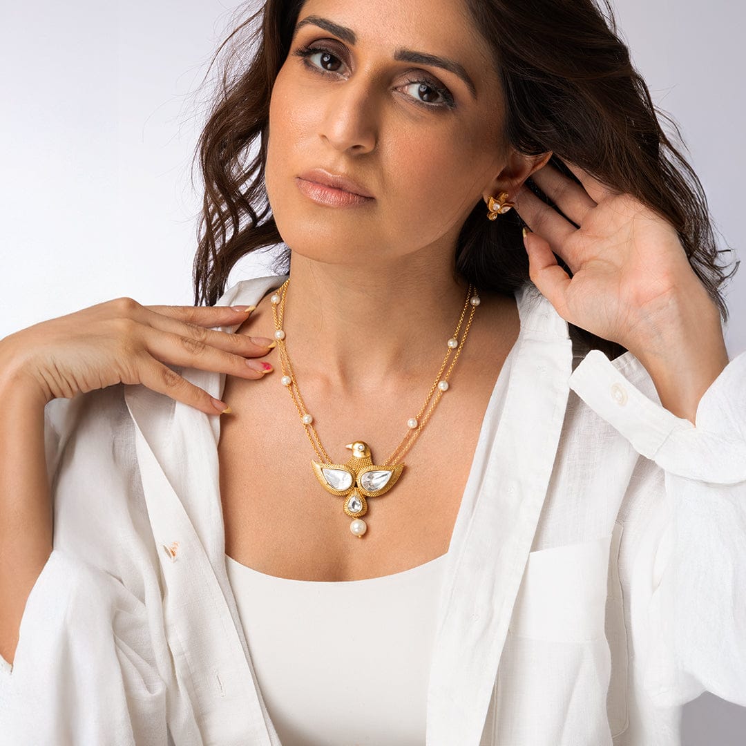 Bird Statement Necklace Set - Image 3