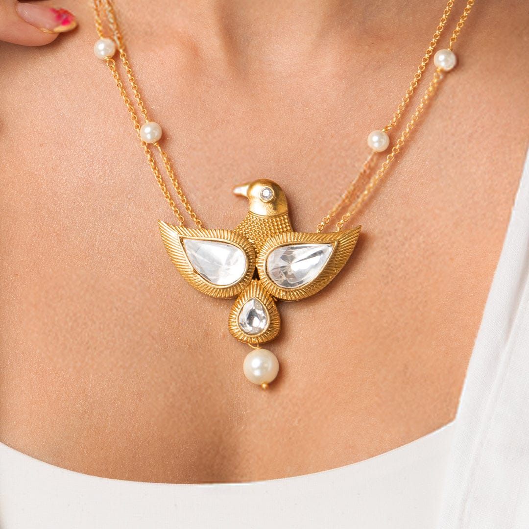 Bird Statement Necklace Set - Image 4