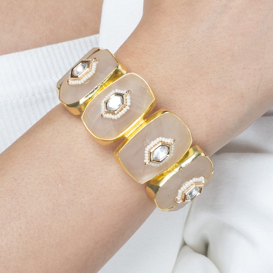 Blush Pink Enamel Bracelet - Image 3