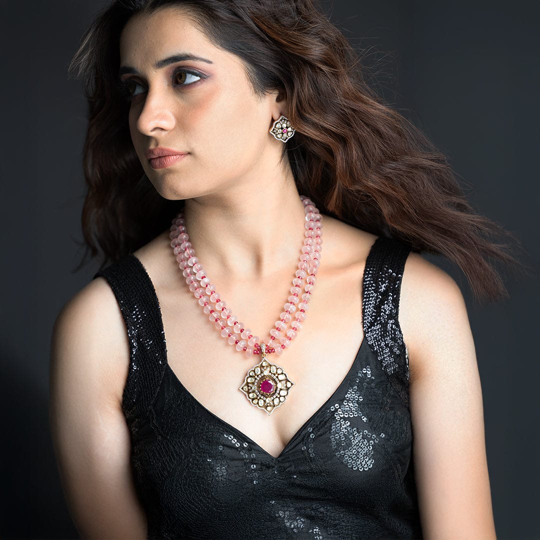Blushing Bloom Necklace Set - Image 2