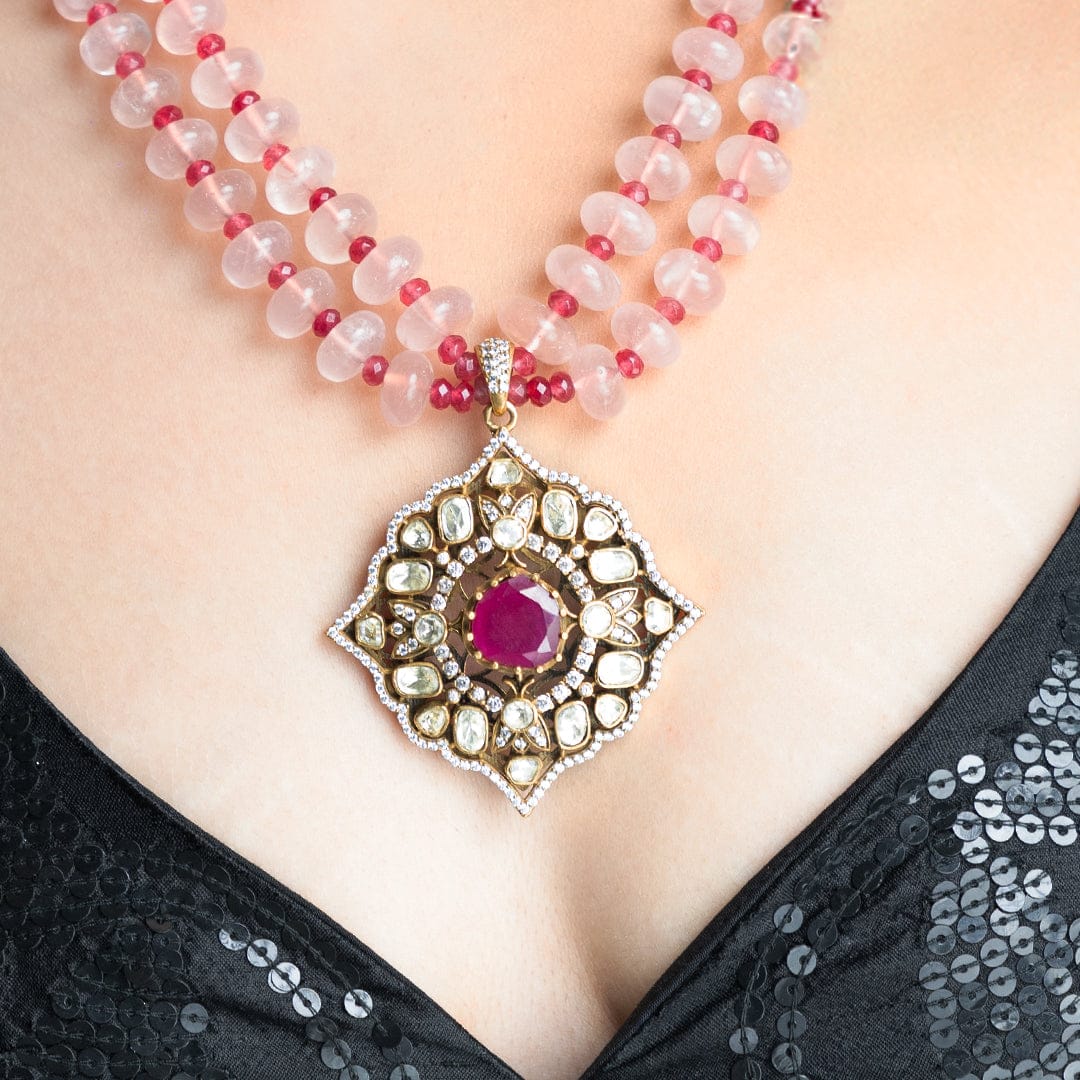 Blushing Bloom Necklace Set - Image 3