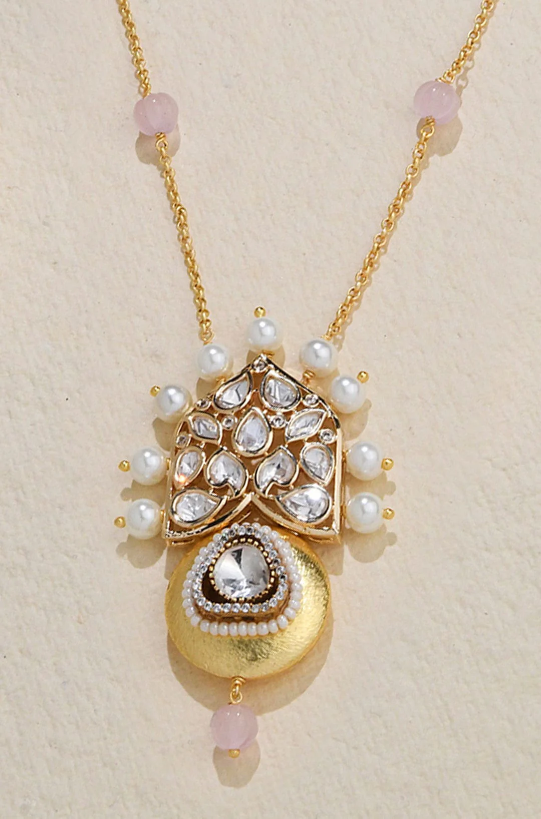 Brilliant Polki Pearl Pendant - Image 2