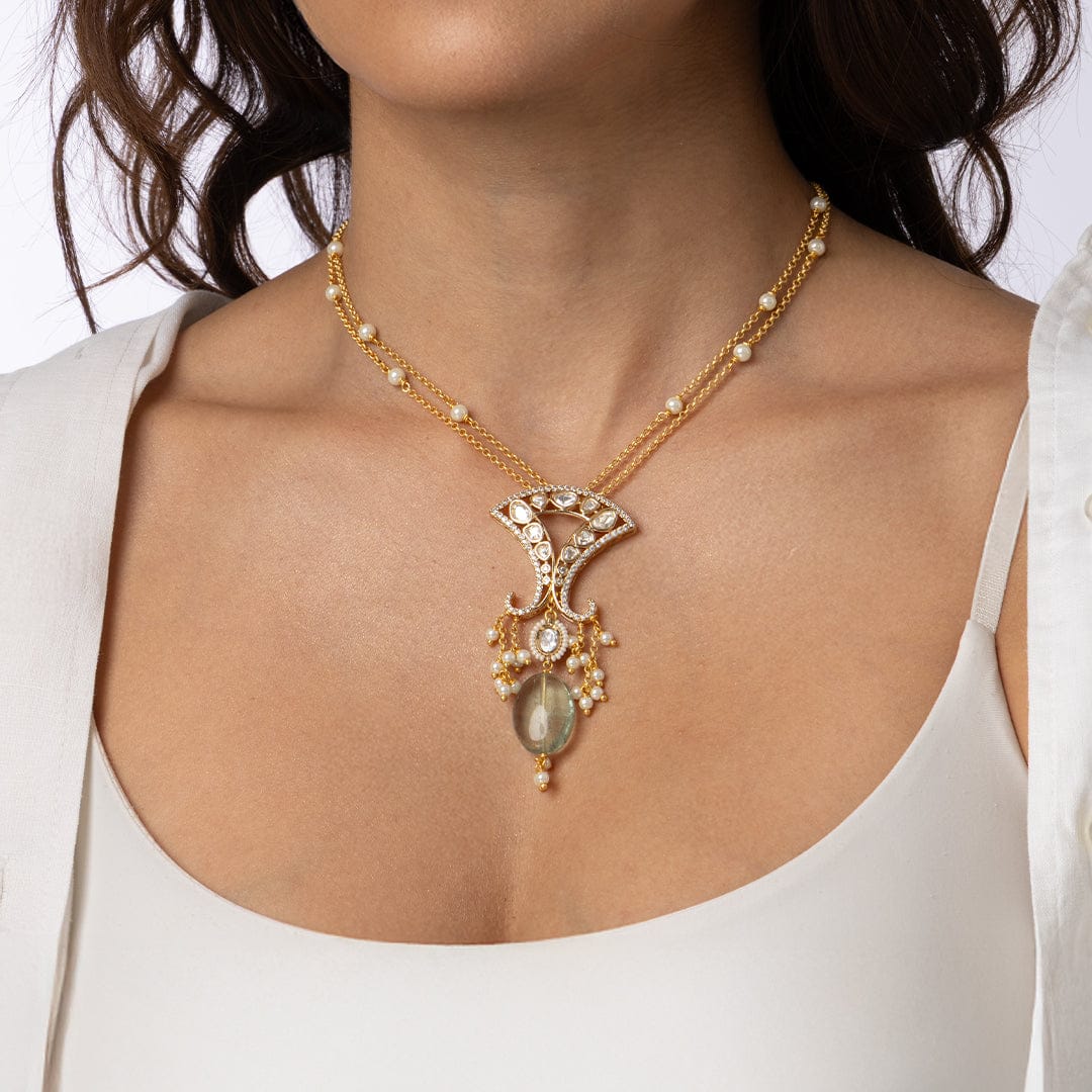 Briolette Cascade Pendant Necklace