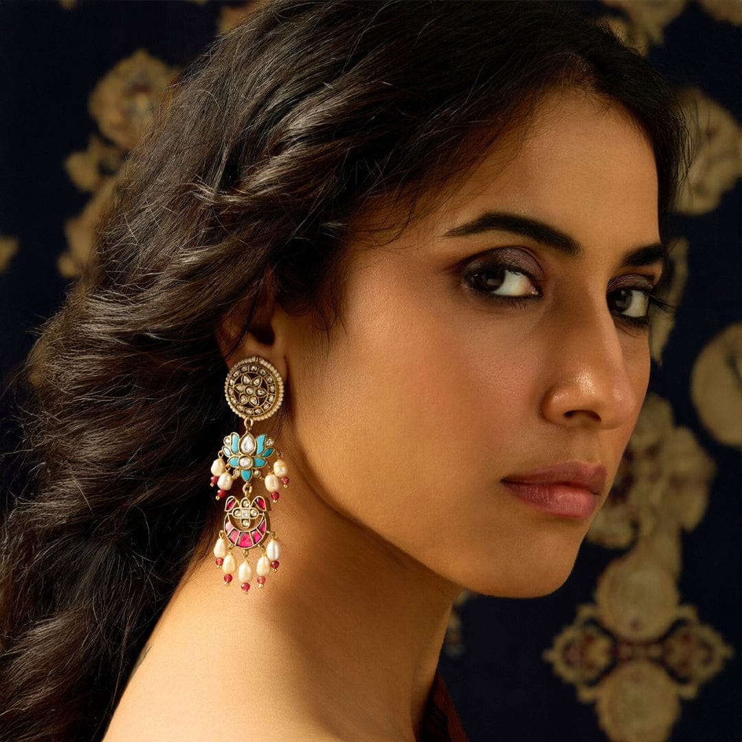 Charming Rajwadi Dangle Earring - Image 2
