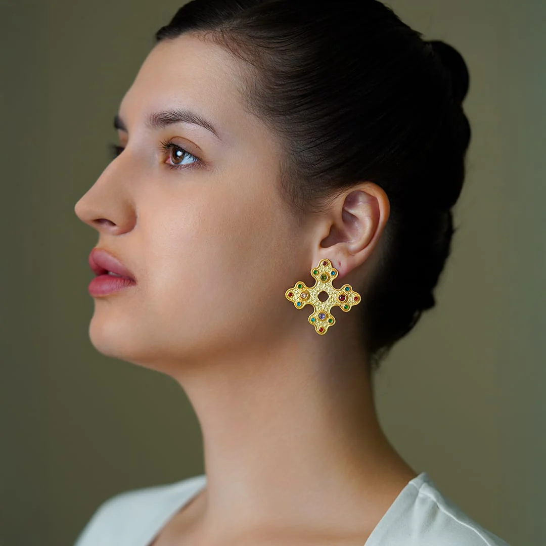 Chroma Flair Stud Earrings - Image 2