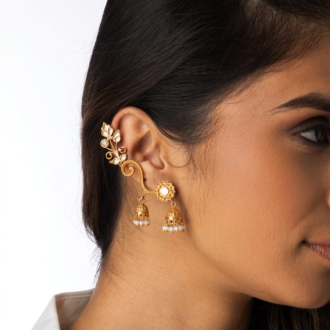 Classic Earwrap Jhumka Earrings