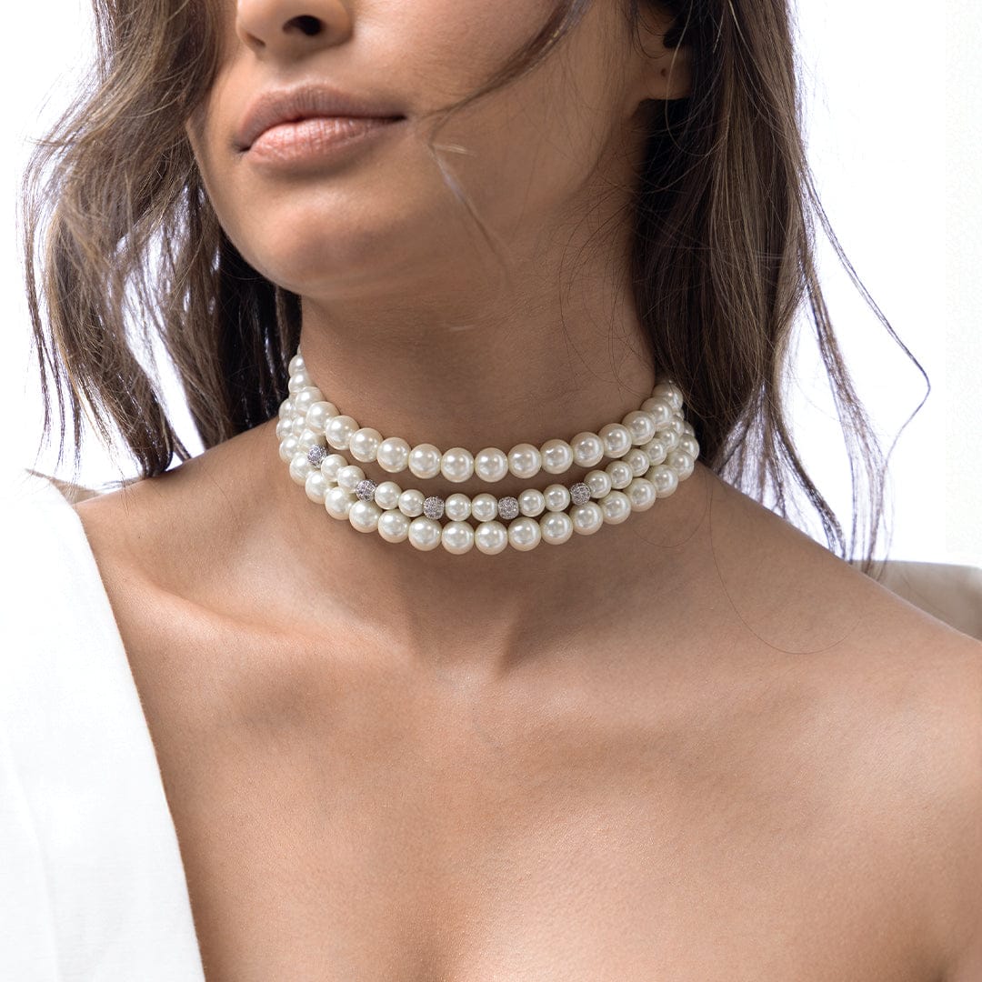 Classic Multi-Strand Pearl Necklace