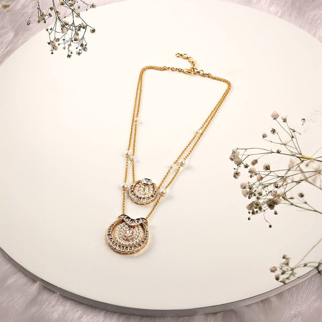 Classic Pearl Dainty Necklace - Image 3