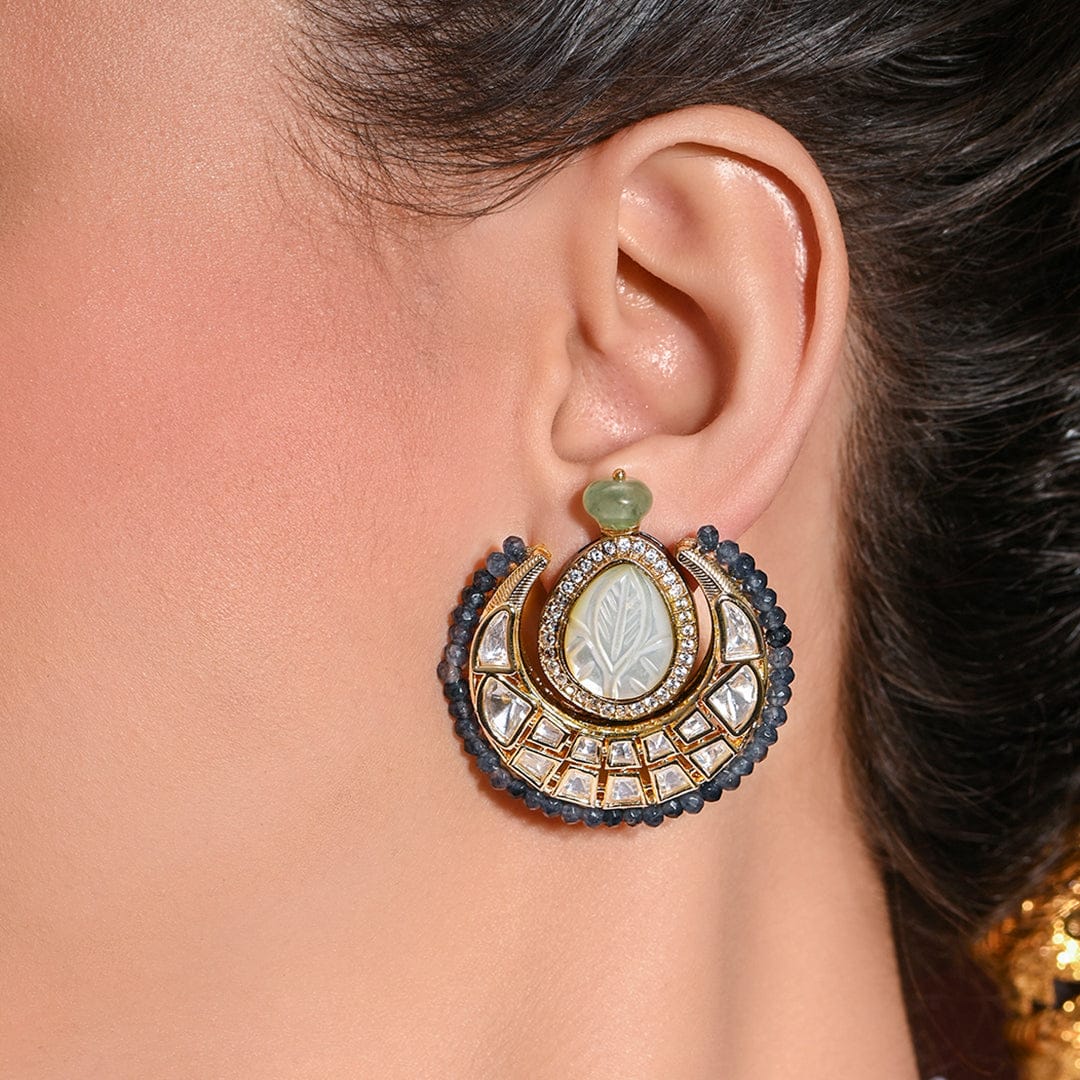 Classy Blue Stud Earrings