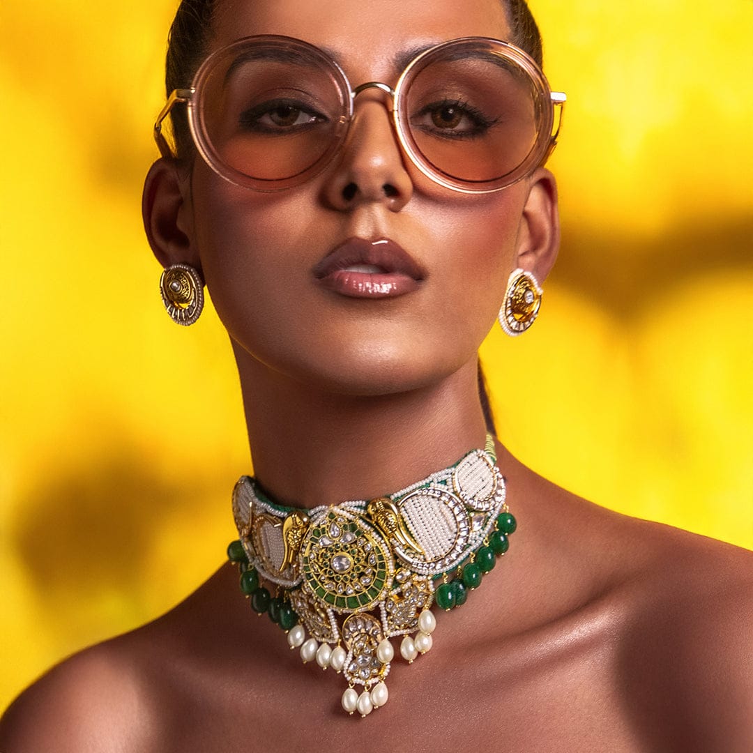 Multi Colour Evermore Pearls Choker Set - Image 3