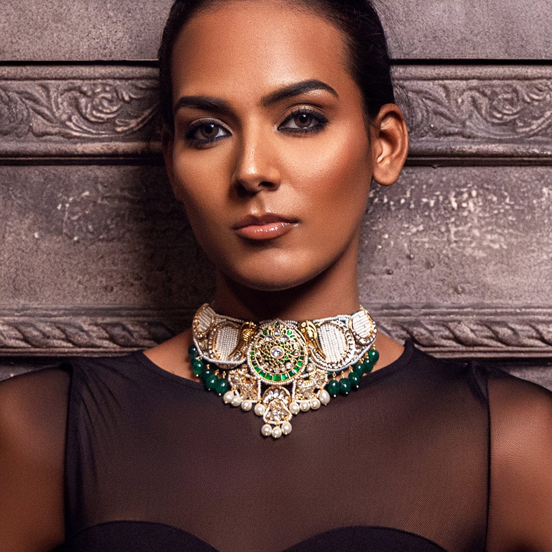 Multi Colour Evermore Pearls Choker Set - Image 4