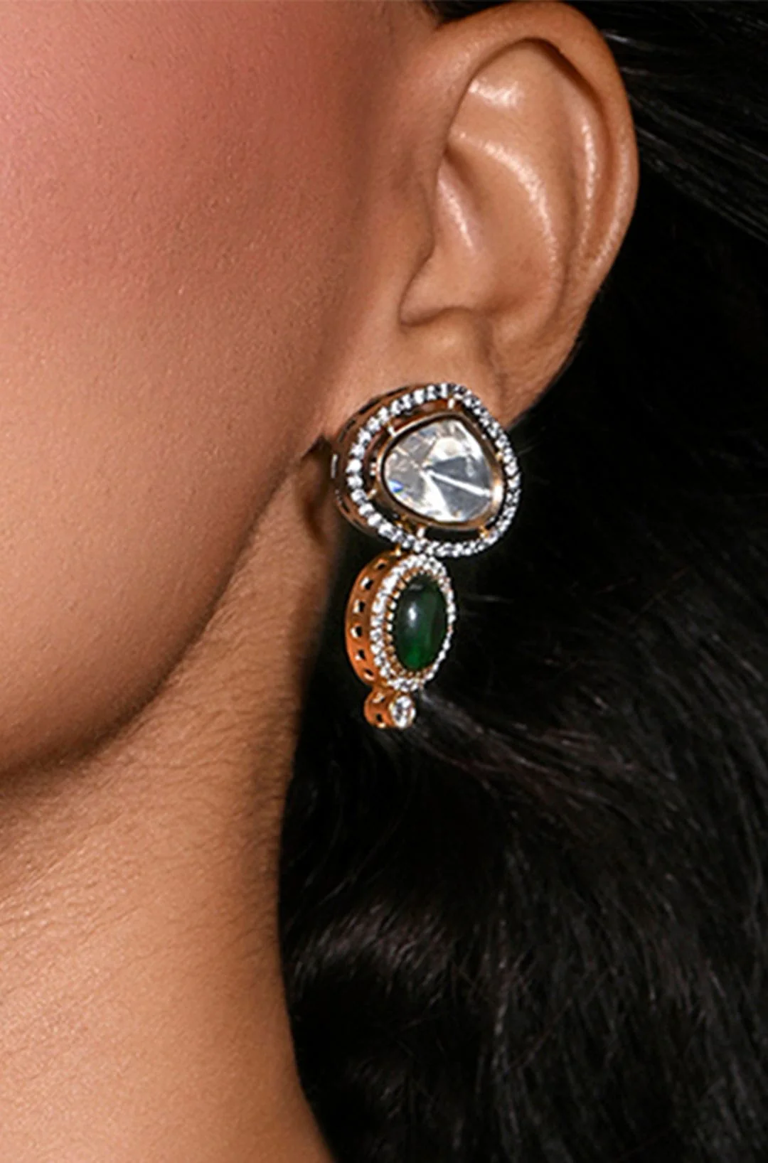 Crimson Cascade Earrings