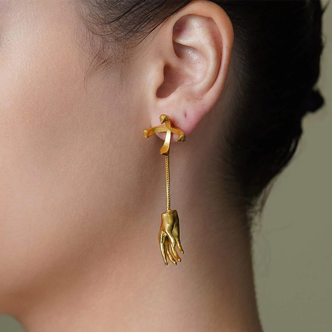 Elora Leaf Drop Earrings