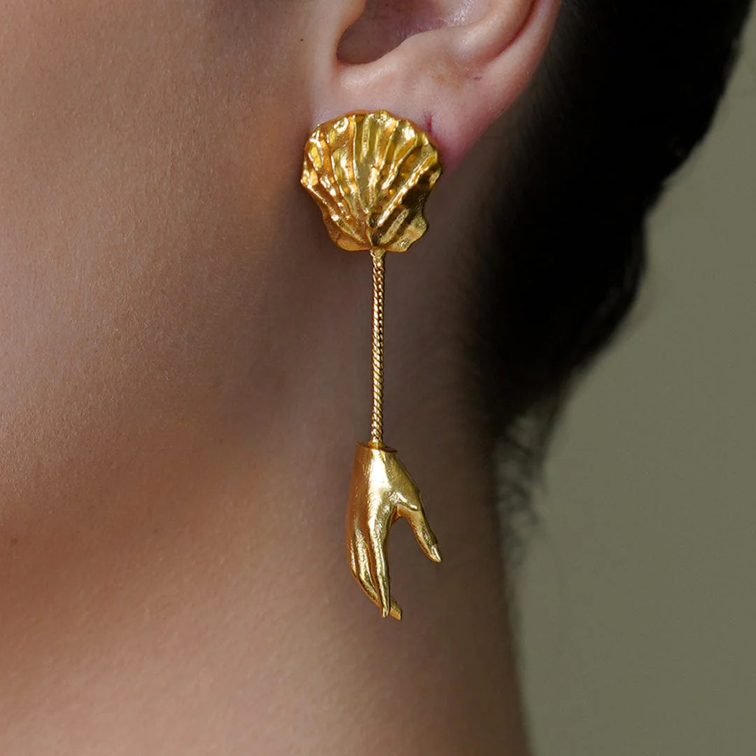 Ember Bud Long Dangle Earrings - Image 3