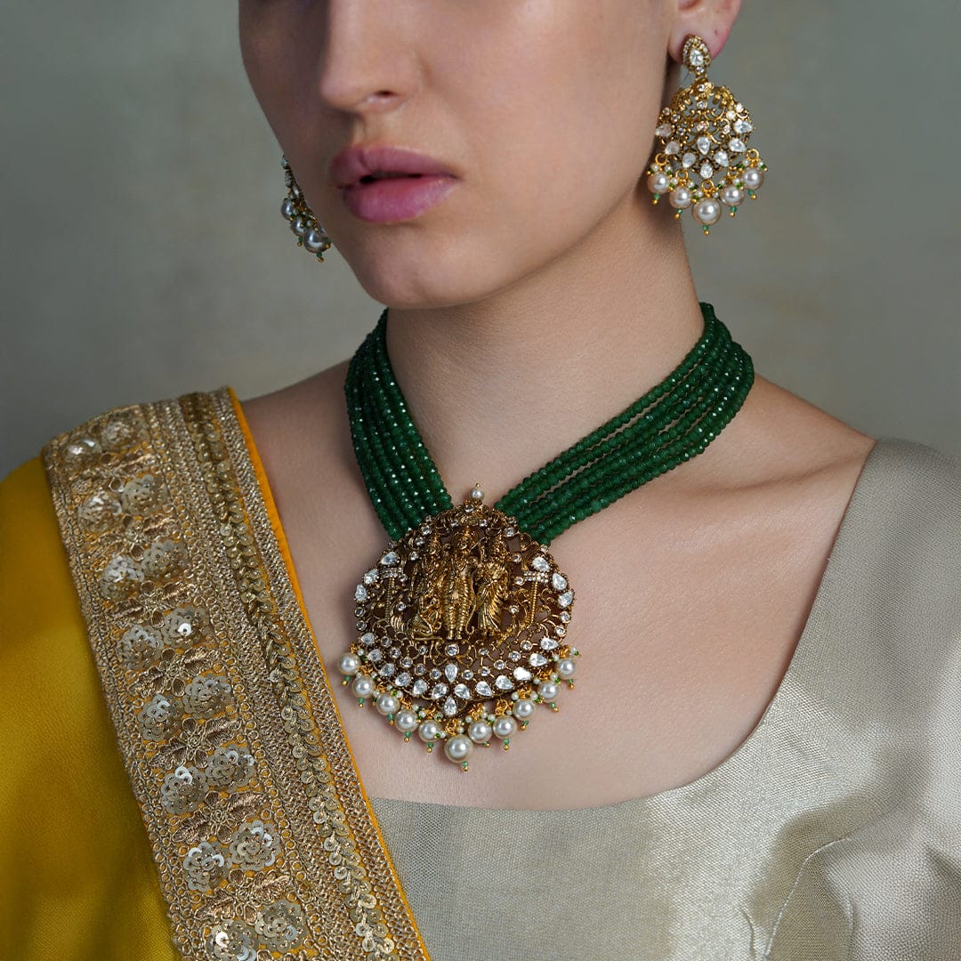 Emerald Dome Temple Necklace Set - Image 2