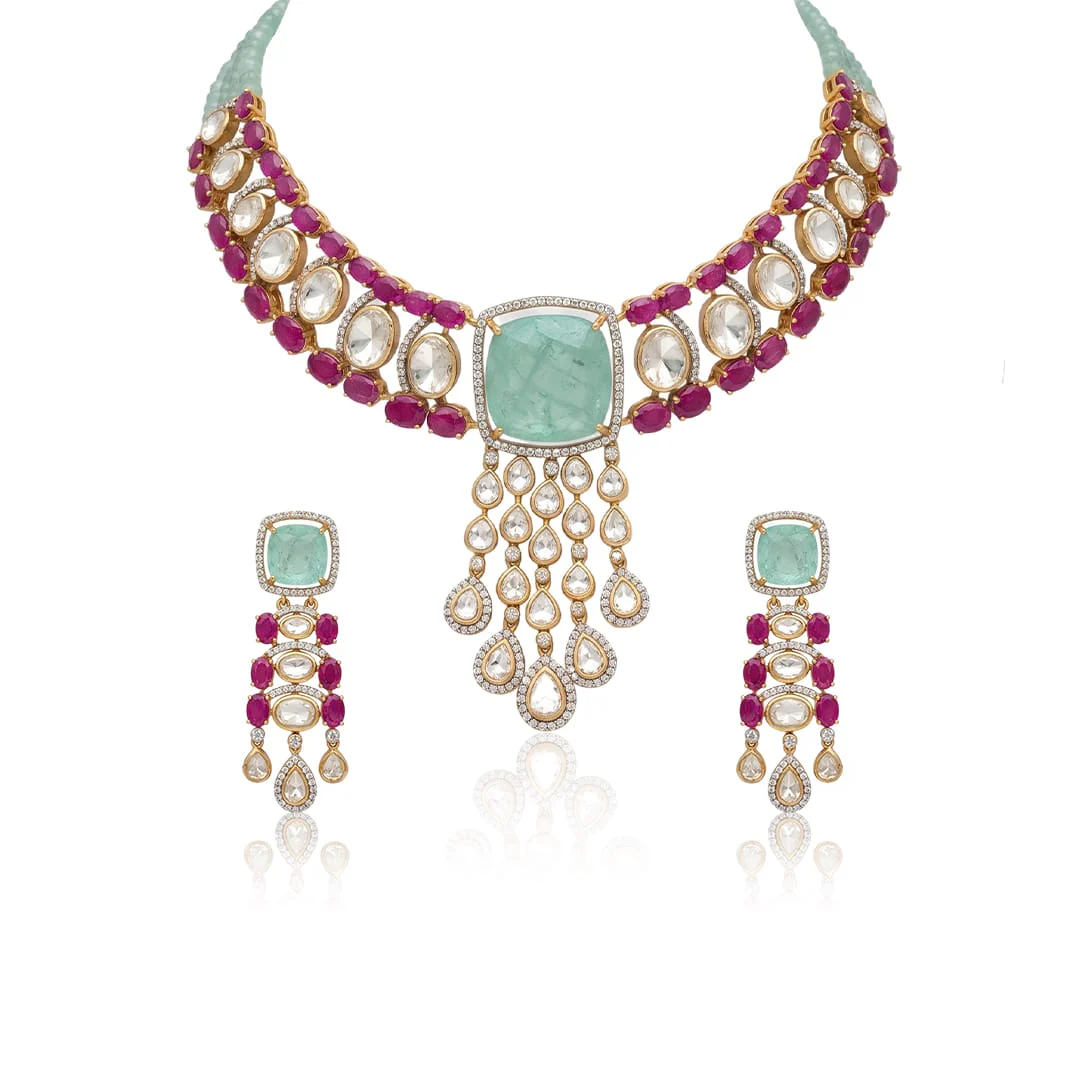 Emerald Necklace Set