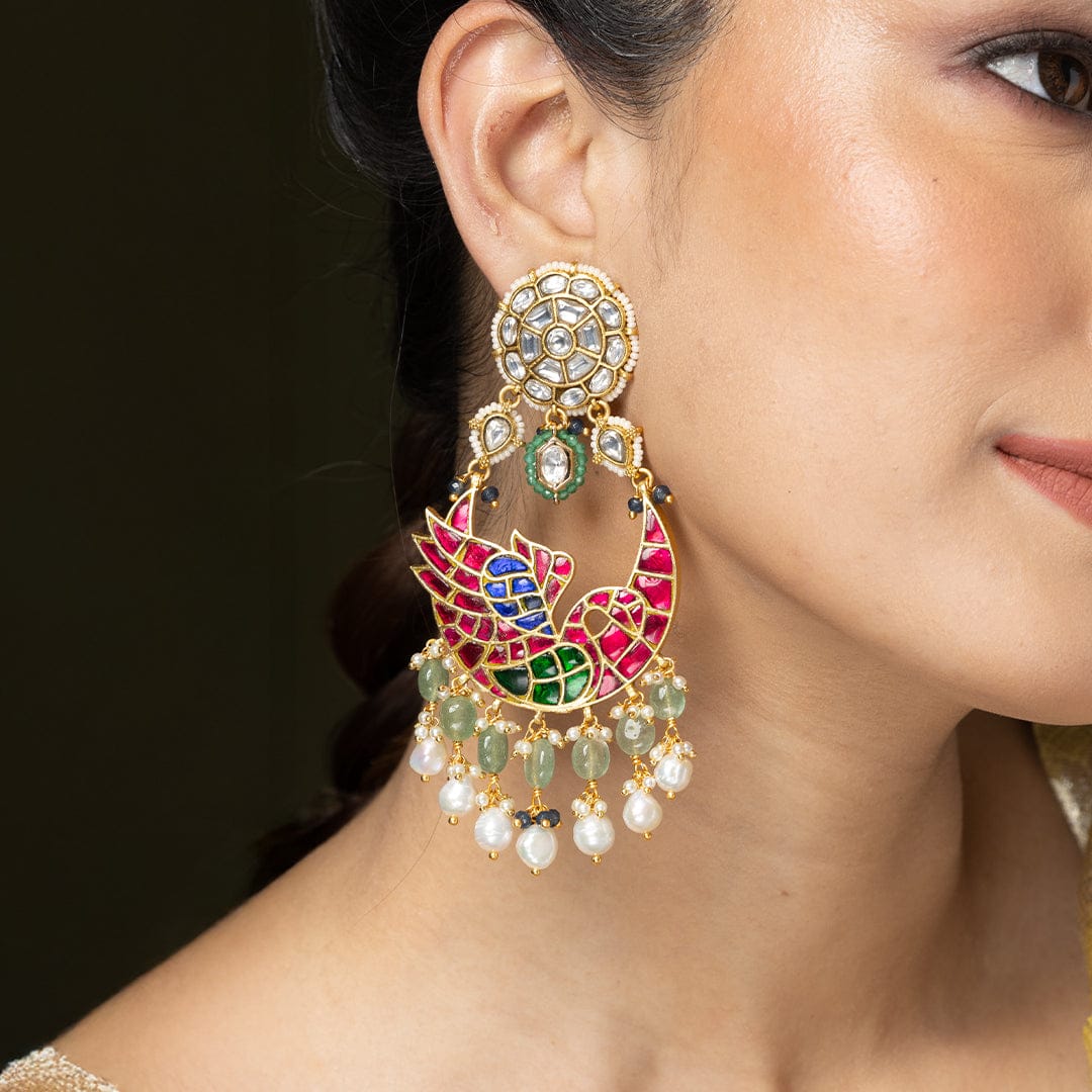 Enamel Peacock Dangler