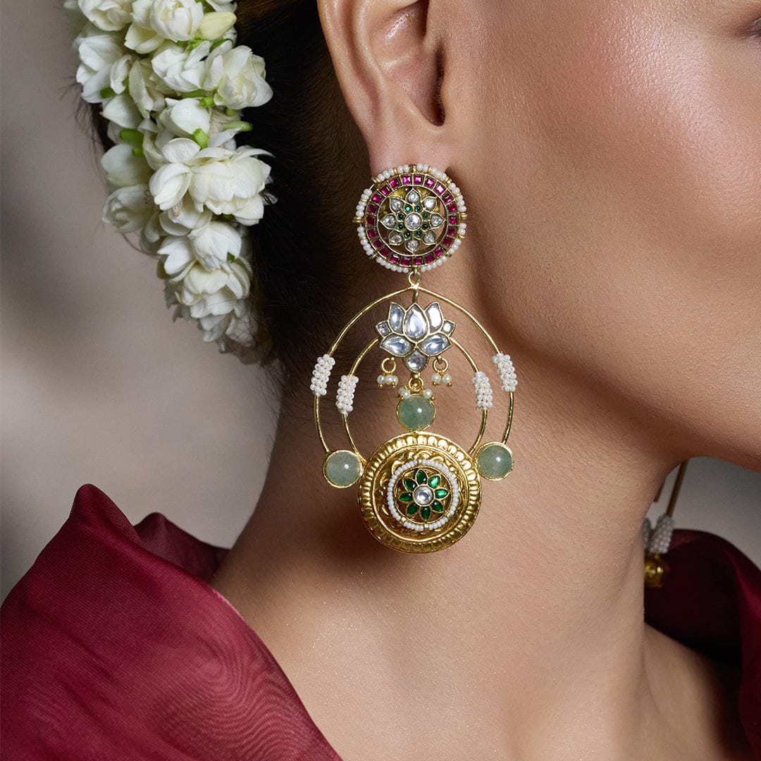 Exquisite Royal Jadau Earring