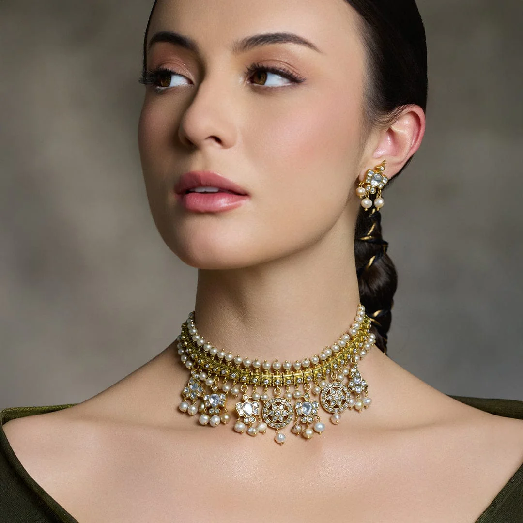 Gold-Plated Pearl Necklace - Image 2