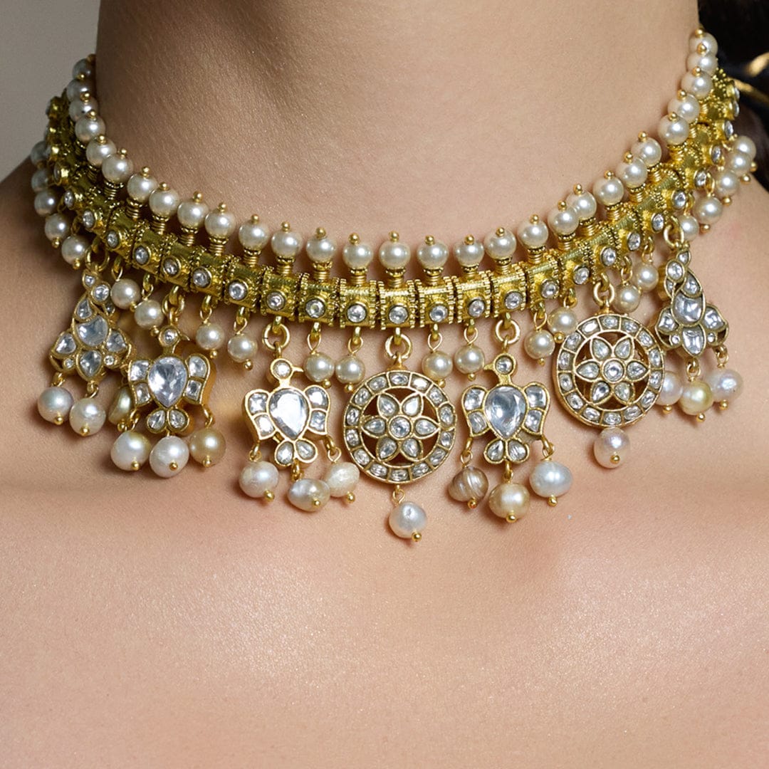 Gold-Plated Pearl Necklace - Image 3
