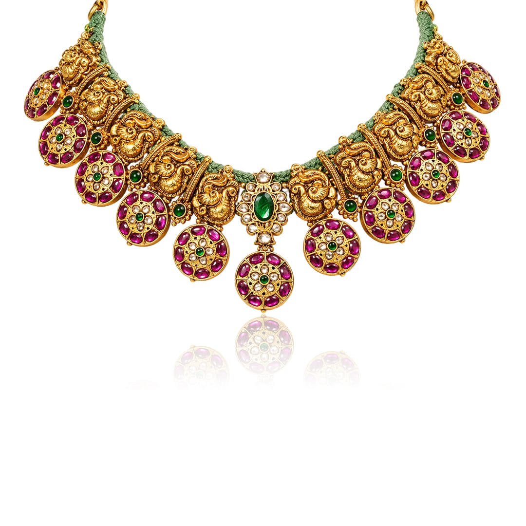 Golden Aura Temple Necklace - Image 3