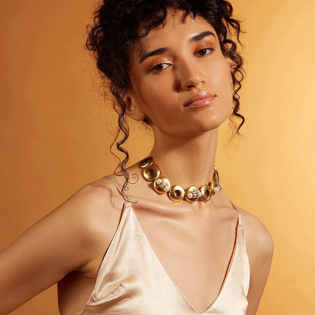 Golden Circlets Mini Choker - Image 4