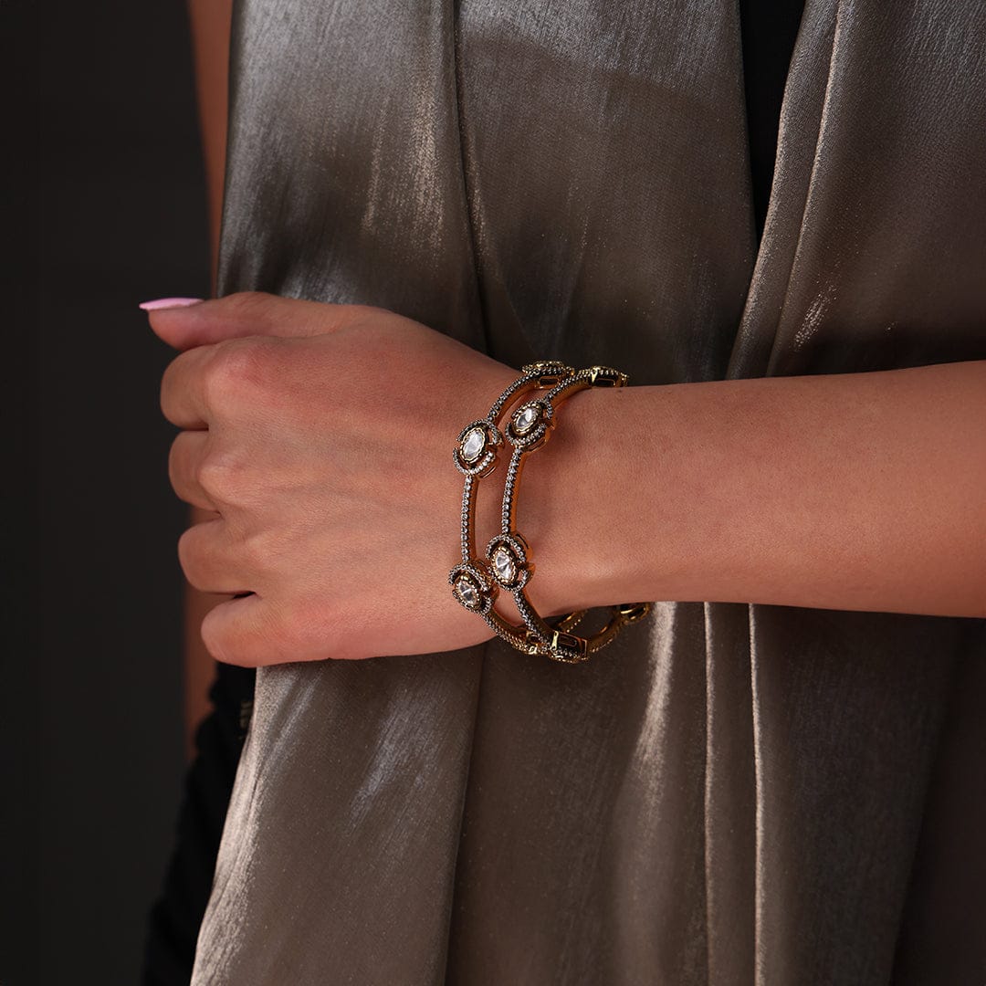 Golden Mirage Bangle Set - Image 3