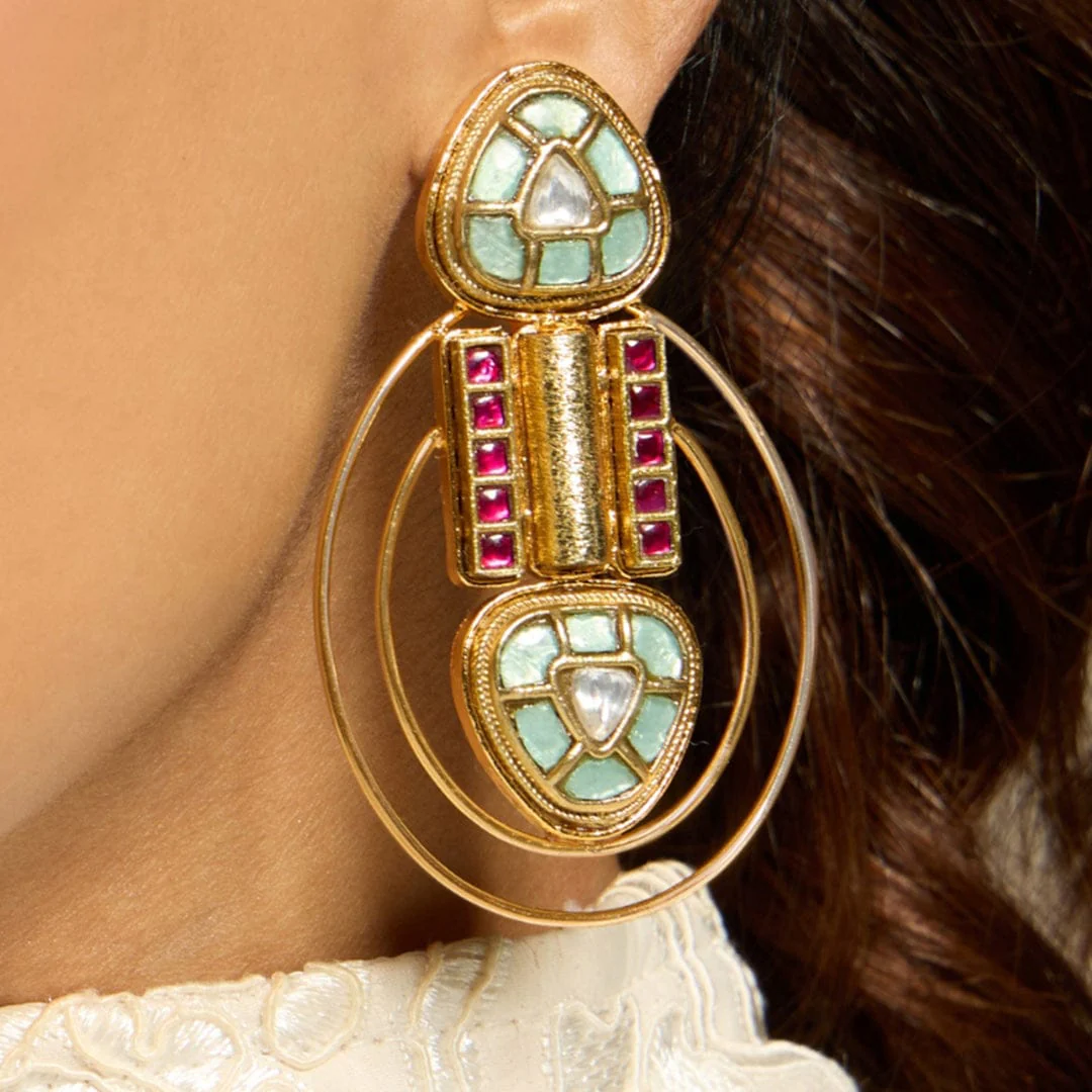 Golden Reverie Earrings - Image 3