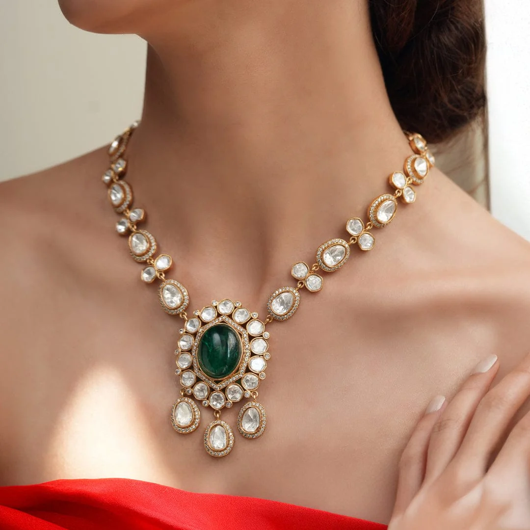 Green Luxe Polki Set