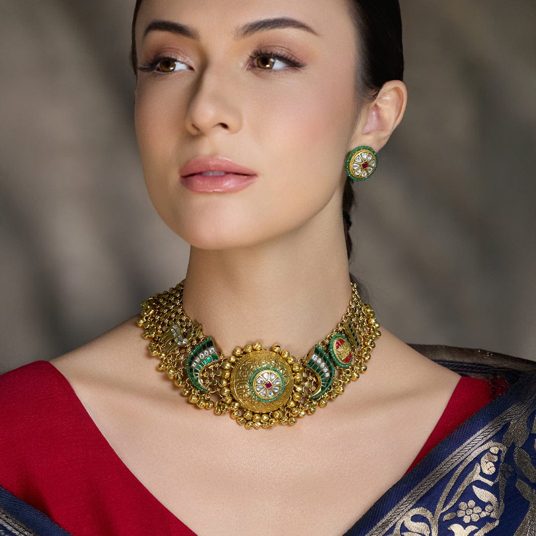 Heer Mahal Kundan Necklace - Image 3