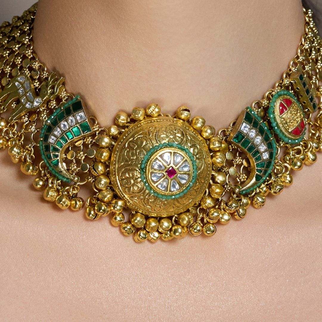Heer Mahal Kundan Necklace - Image 4