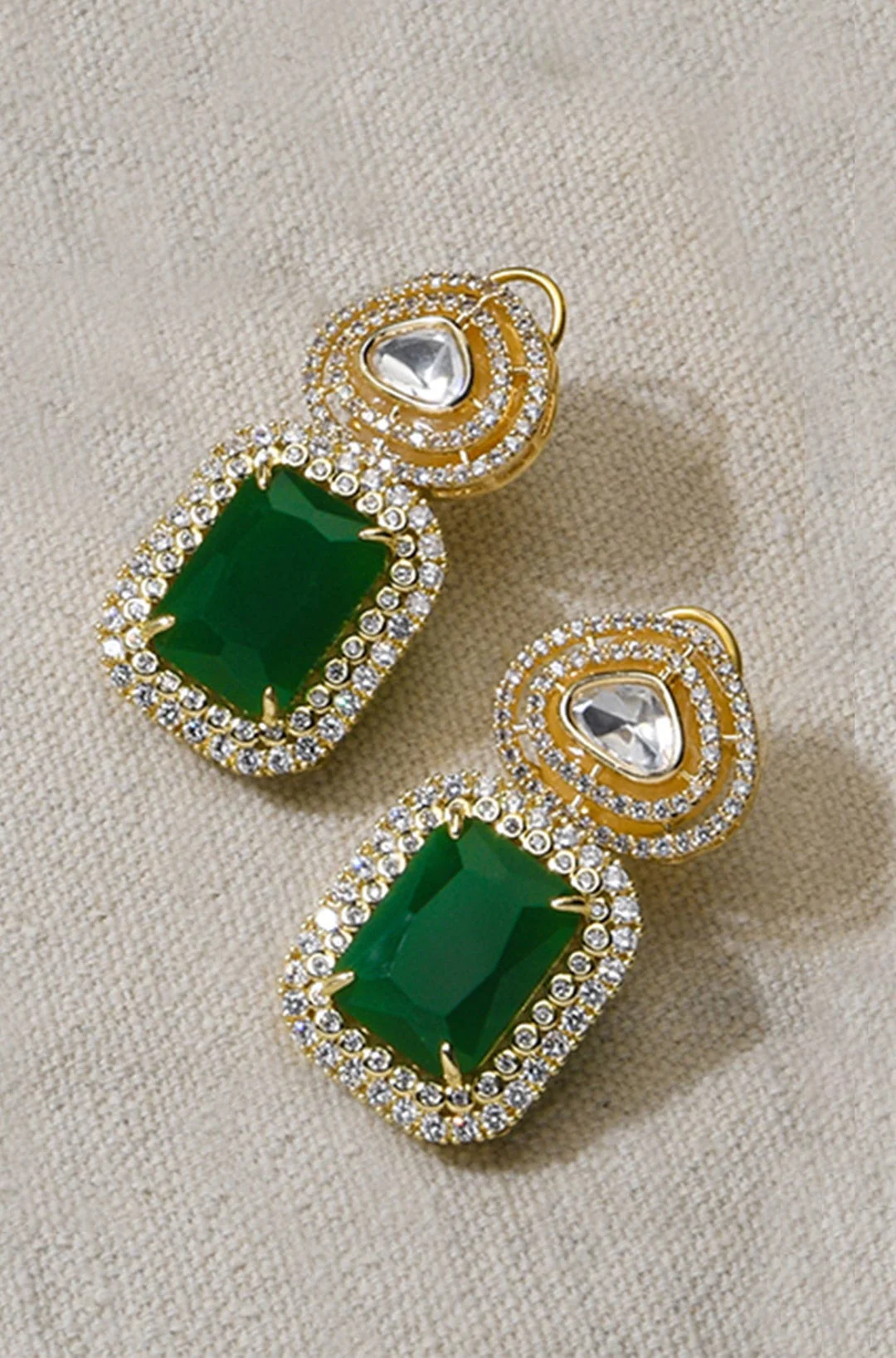 Kundan Radiant Rain Earrings - Image 2