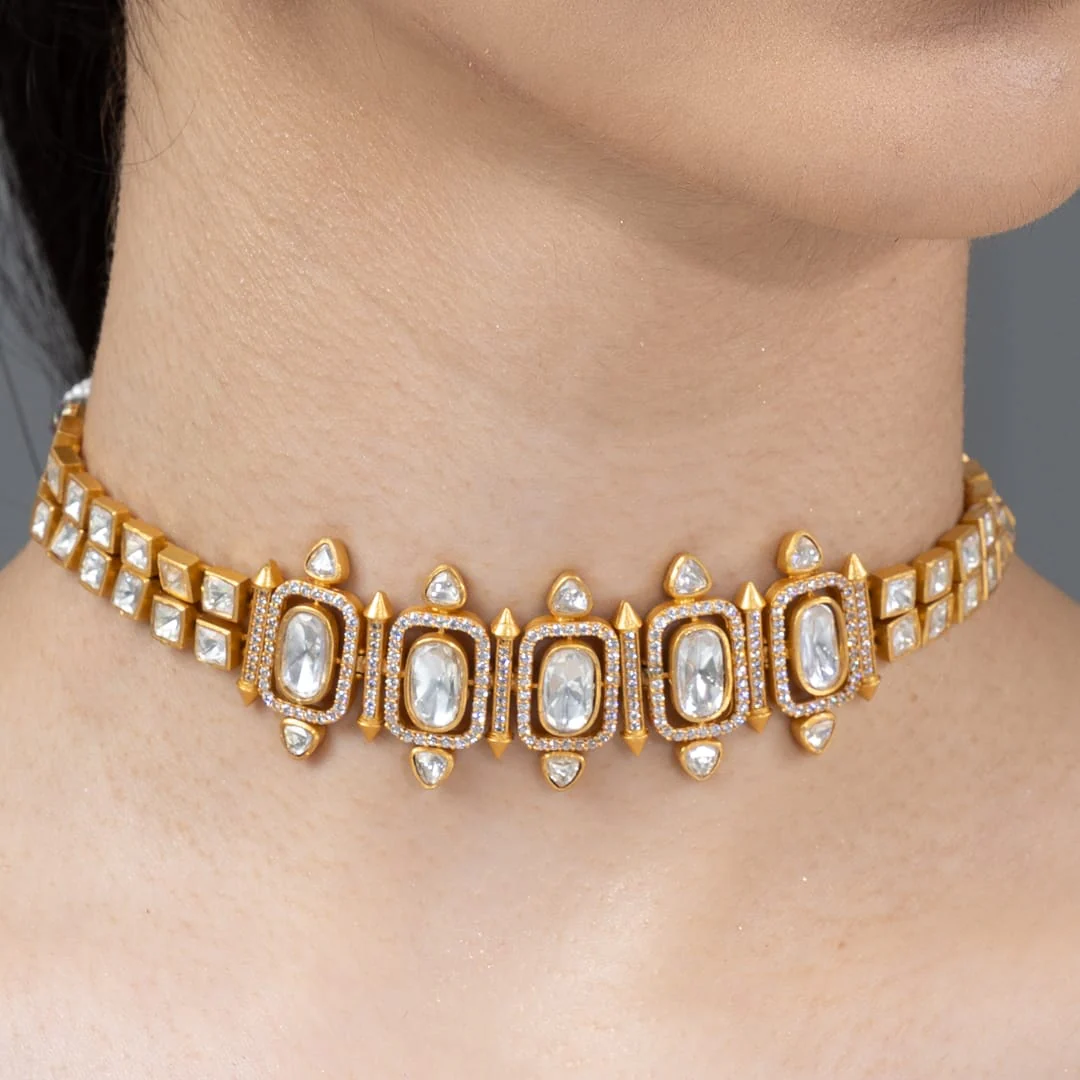 Lavya Choker necklace set - Image 3
