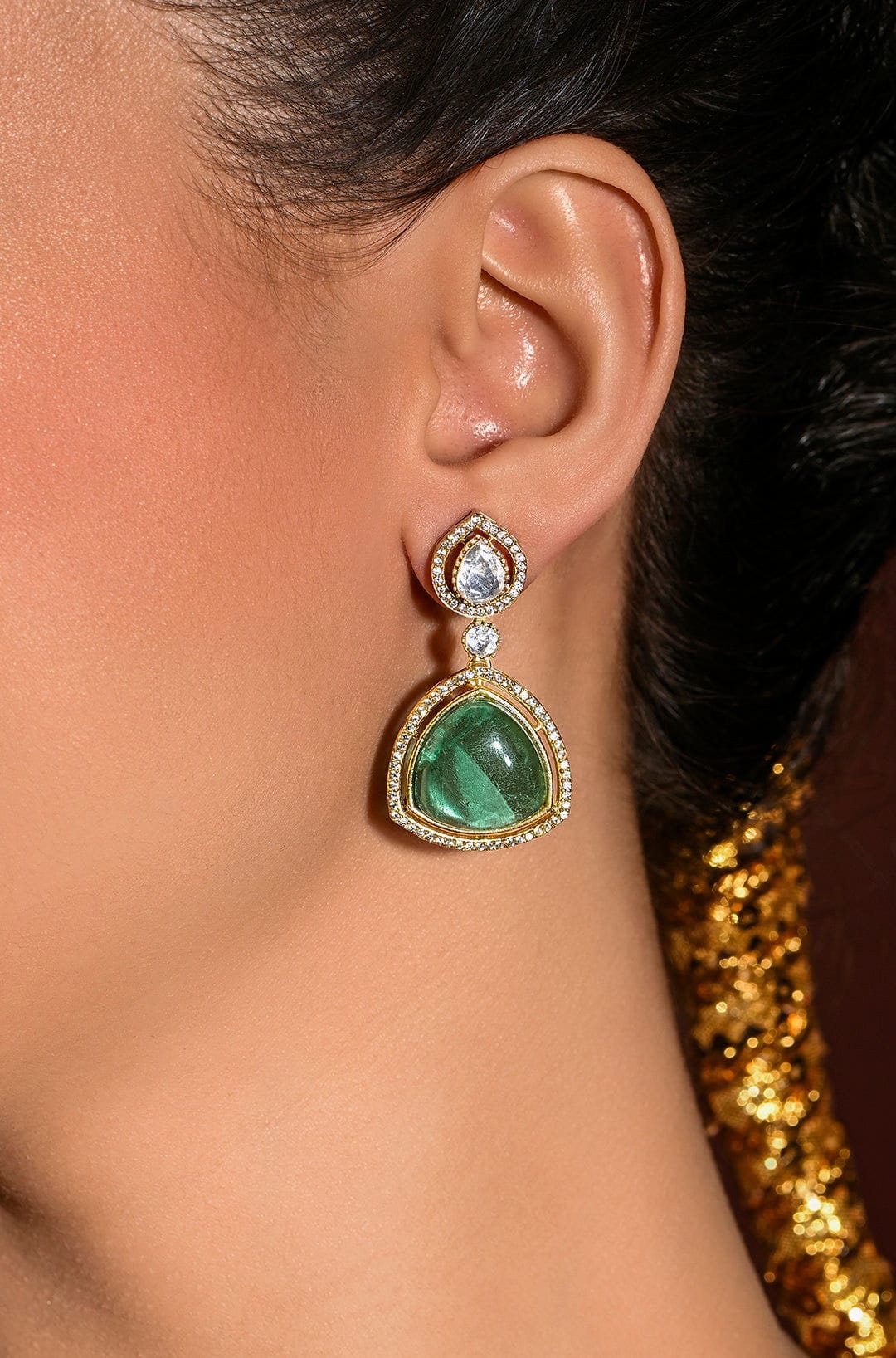 Luminary Green Dangler Earrings