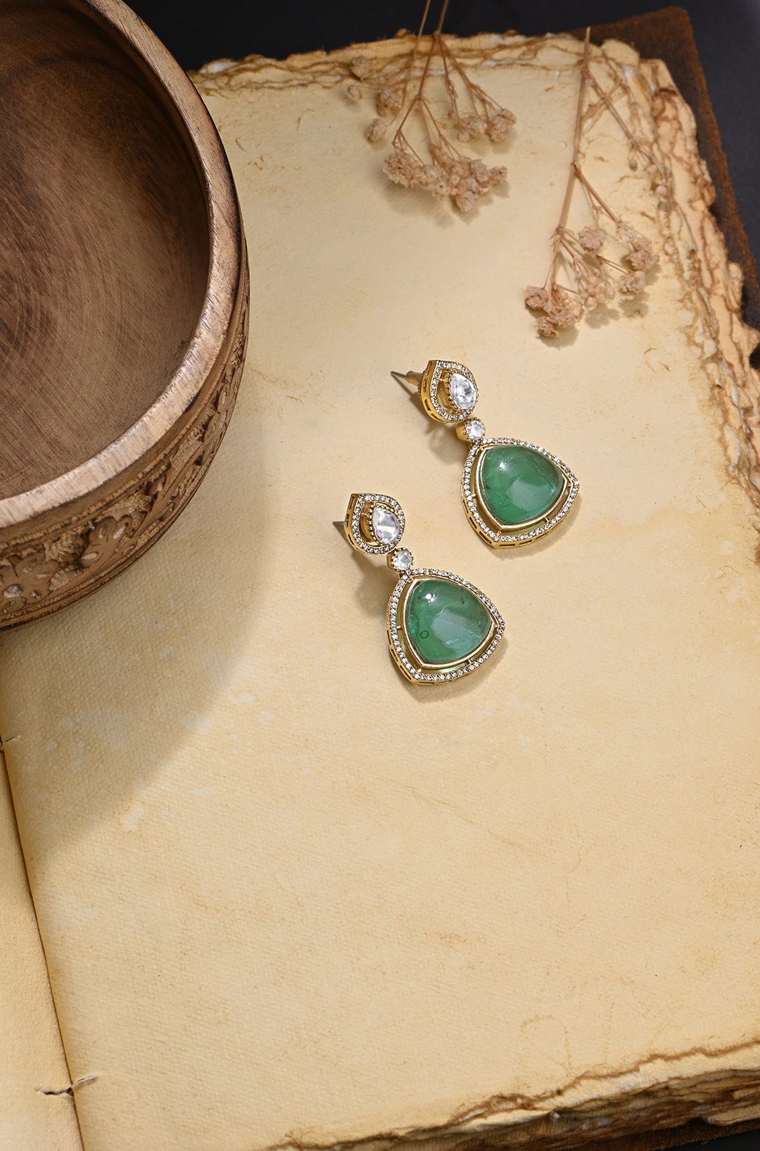 Luminary Green Dangler Earrings - Image 3
