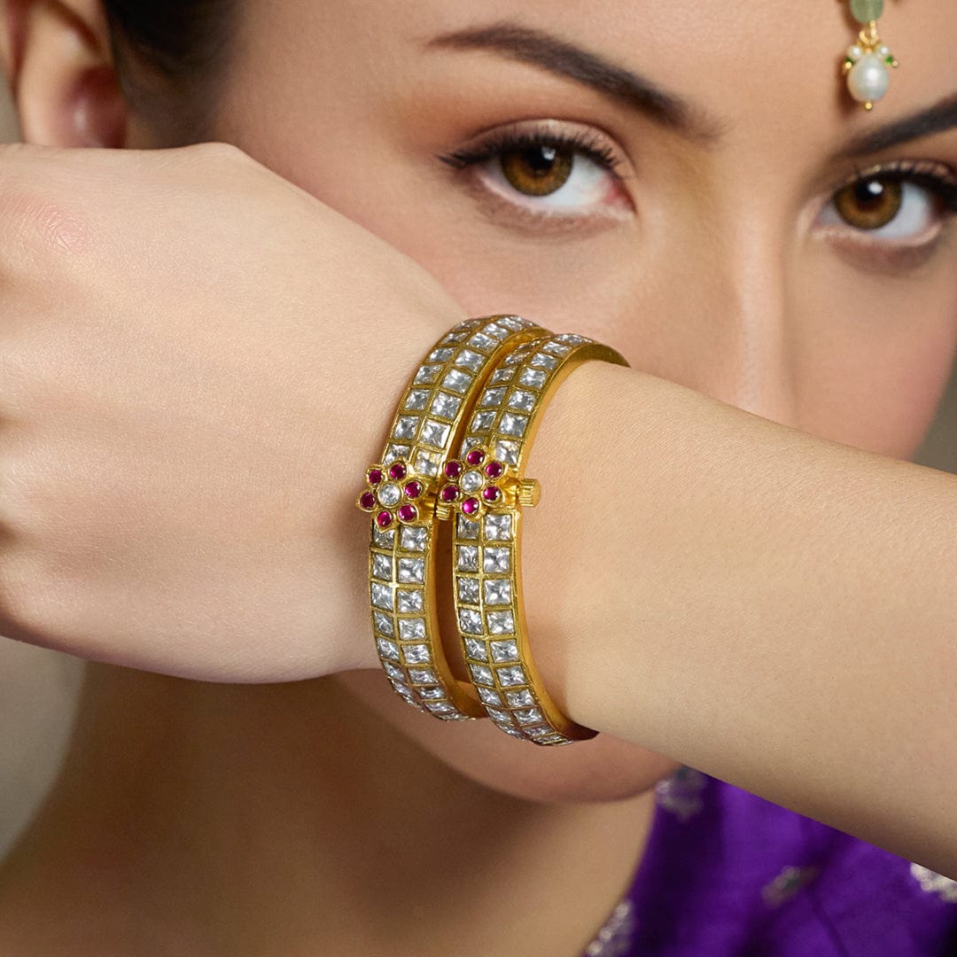 Lustre Era Stone Bangles