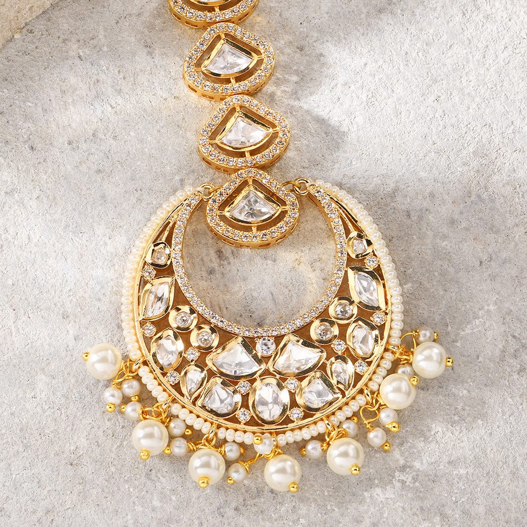 Maangtikka With Pearls - Image 3
