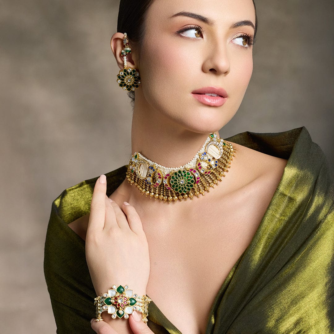 Majestic Gemwoven Splendor Necklace Set - Image 2