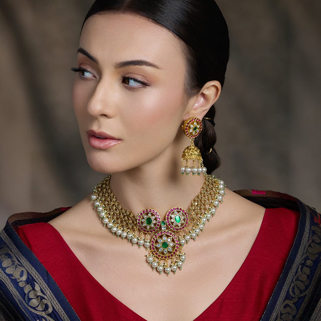 Meher Malika Bridal Necklace Set - Image 2