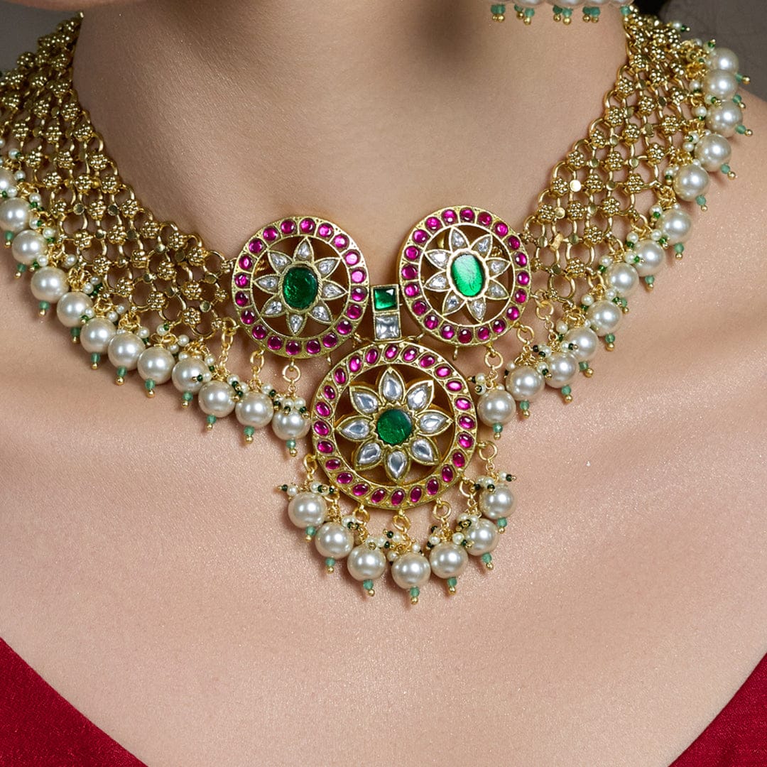 Meher Malika Bridal Necklace Set - Image 3