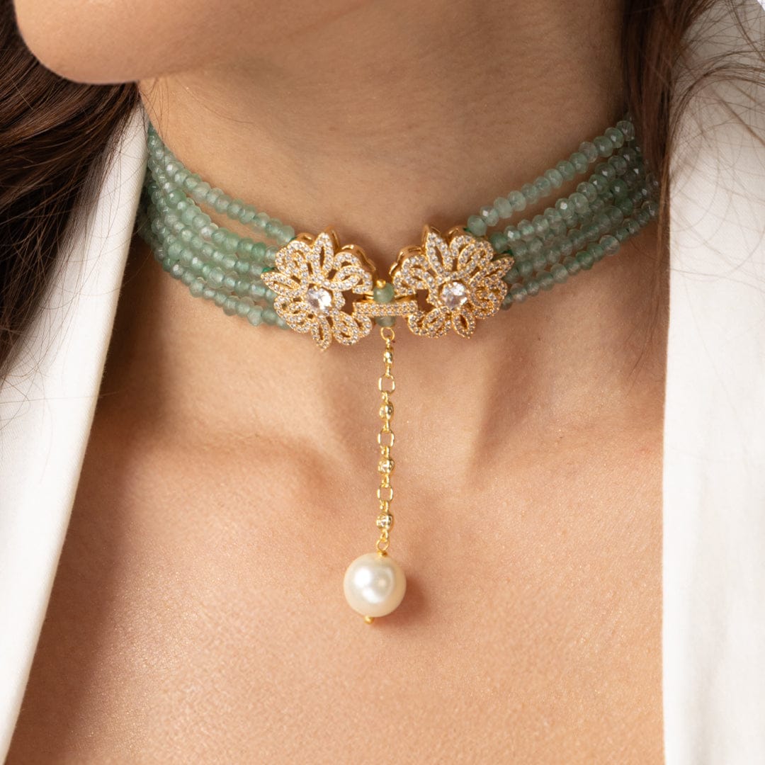 Mint Pearl Necklace - Image 2