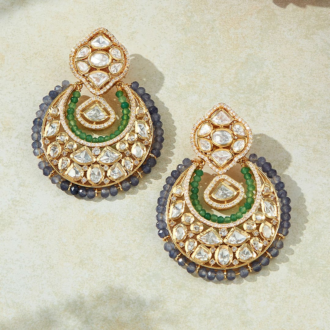 Multi Colour Chand baali Earrings - Image 4