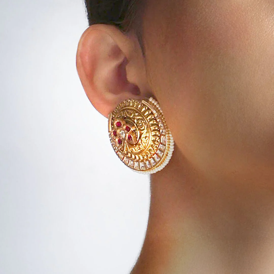 Multi Colour Stud Earring