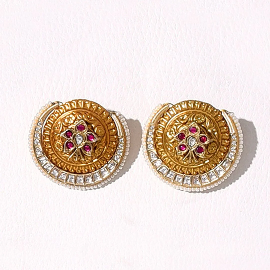 Multi Colour Stud Earring - Image 2