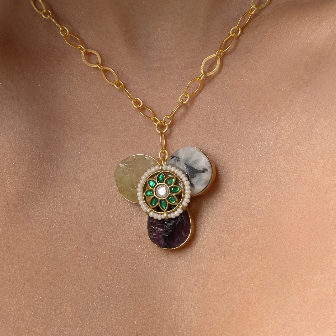Multi-Stone Charm Necklace - Image 2