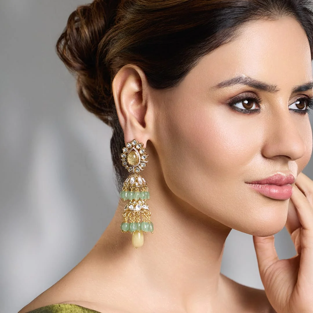 Naaznina Heritage long Earrings - Image 2